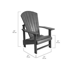 CR Plastic Products Outdoor Upright Adirondack Aqua