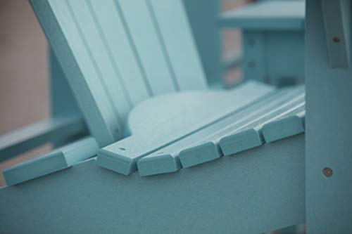 CR Plastic Products Outdoor Upright Adirondack Aqua