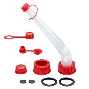 gas/water can replacement long angled spout & vent kit-ultimate package