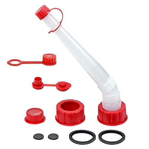 Gas/Water Can Replacement Long Angled Spout & Vent Kit-Ultimate Package