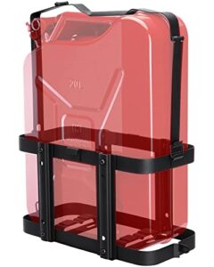 racewill 2023 upgrade jerry can mount holder: lockable jerry gas can holder rack, 5 gallon ( 20 liter ), reinforced welding