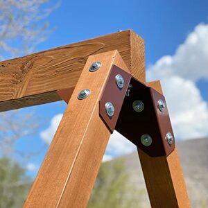 ECLIPSE SWING Set Bracket - Any Size Lumber - Righteously Solid - ONE Bracket (Wonderful White)