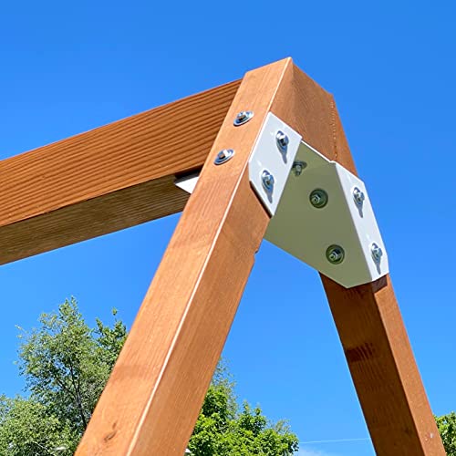 ECLIPSE SWING Set Bracket - Any Size Lumber - Righteously Solid - ONE Bracket (Wonderful White)