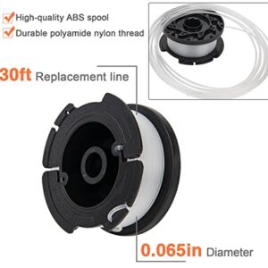 AF100 Replacement Spool, AF-100 Spool Compatible with Black and Decker AF-100-3ZP AF-100-BKP Weed Eater String, 30ft 0.065" fits GH900 GH600 GH610 String Trimmer Spool (16 Spool + 4 Cap+4 Spring)