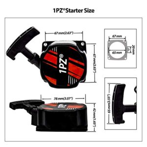 1PZ MOT-P01 Pull Start Recoil With Spacer for Motovox MVS10 43cc 47cc 49cc 2HP Stand-Up Gas Scooter Pocket Dirt Bike Chopper ATV