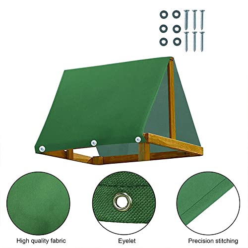 Swing Canopy Replacement, 43" x 90" Waterproof Swing Top Cover Replacement Canopy Top for Playset Swing Set Shade Canopy Tent, Top Cover Only