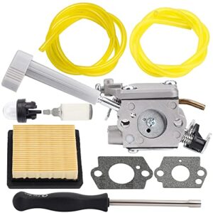 kizut ry08420a carburetor filter compatible with ryobi bp42 carburetor 308054079 ry08420 backpack blower with 530069247 repower parts kit for engine lawn mower snowblower