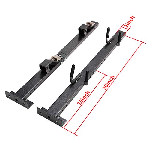 Hodenn 2 Place Locking Trimmer Rack Trim Holder Fit for Open Landscape Trailers Racks