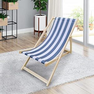 XJIAOYA Hanging Chair Beach Hanging Chair Set Terrace Leisure Chair Terrace Furniture Outdoor Lounger Beach Chair Wooden Folding Adjustable Frame