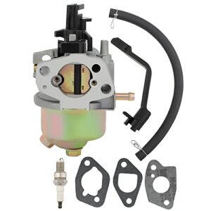 anzac carburetor for duromax powermax gasoline generator xp3500 xp4400 xp4400e xp4400e-ca mx4500 mx4500e 196cc 200cc 6.5hp 7hp generator parts with insulator fuel filter