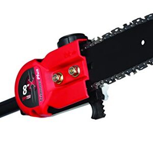 TrimmerPlus Pole Saw Attachment for Compatible Gas Powered Multi-Use Outdoor Equipment, 8-inch saw, 11-foot pole extension (TPP720)