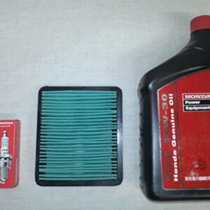 Honda EU3000 Generator Tune-Up Kit, (1) 08207-10w30 Quart Oil, (1) 98079-55846 Spark Plug & (1) 17211-ZS9-A02 Air Filter