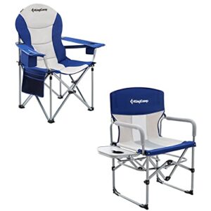 kingcamp camping chair lawn chair folding camping chair for adults folding camp chair with lumbar support