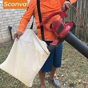 Sconva 51503 Blower Debris Vacuum Bag Replacement Bag/Universal Leaf Vacuum Blower Bag Bottom Debris Dump Bag Replacement for Toro Blowers & Vacuum Cleaners (2 Pack)