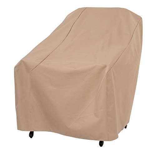 MODERN LEISURE 3134D Basics Outdoor Patio Chair Cover - Water Resistant (33 W x 34 D x 31 H inches), Khaki