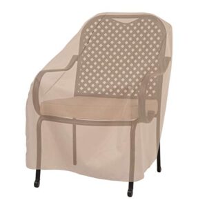 MODERN LEISURE 3134D Basics Outdoor Patio Chair Cover - Water Resistant (33 W x 34 D x 31 H inches), Khaki