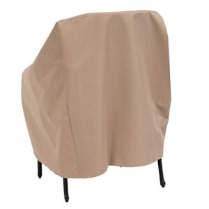 MODERN LEISURE 3134D Basics Outdoor Patio Chair Cover - Water Resistant (33 W x 34 D x 31 H inches), Khaki