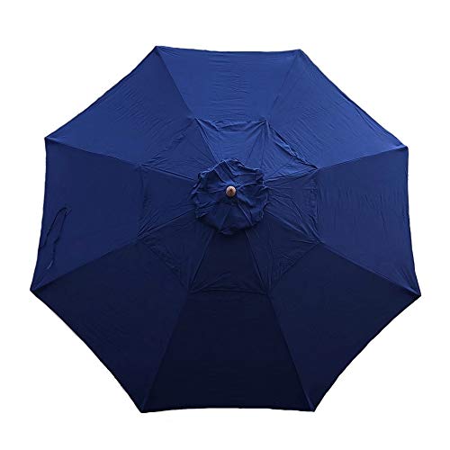 Formosa Covers Double Vented Replacement Umbrella Canopy for 11ft 8 Ribs in Navy (Canopy Only)