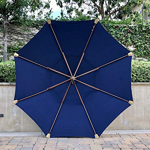 Formosa Covers Double Vented Replacement Umbrella Canopy for 11ft 8 Ribs in Navy (Canopy Only)