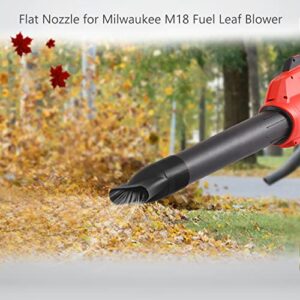 Leaf Blower Flat Nozzle Compatible with Milwaukee M18 Fuel Leaf Blower 2724-20 2724-21 Quick Drying Cleaning Other uses, Designed Positioning Ring Inside The Nozzle The Easier Installation (Black)