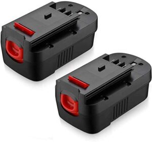 powerextra 2 pack 3.7ah 18volt hpb18 replacement battery compatible with black and decker hpb18 hpb18-ope 244760-00 a1718 fs18fl fsb18 firestorm black & decker 18 volt battery