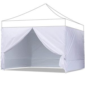 abccanopy side wall 10×10, white (4 walls only, not including frame and top)