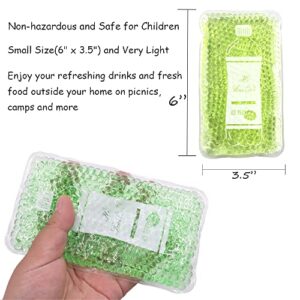 Ice Packs for Coolers, Ice Pack for Lunch Boxes Cold Packs Lunch Bag- Keeps Food Cold – Cool Print Bag Designs - Great for Kids or Adults Lunchbox and Cooler (Type2)