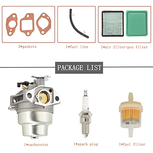 Carburetor for Honda GCV160 GCV160A GCV160LA GCV160LAO HRB216 HRS216 HRZ216 HRT216 Lawn Mower Replaces 16100-ZMO-804 16100-ZOL-023 - GVC160 Carb, GCV160A Carburetor, GCV160 Carburetor Kit