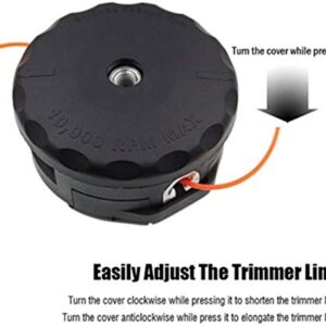 Trimmer Head for Echo Speed Feed 400 SRM-225 SRM-230 SRM-210 Echo Weed Eater Pas210 Pas211 Pas225- Adapter NOT Included, Screw Model-M10*1.25