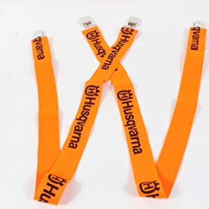 Husqvarna 596290301 OEM Orange Suspenders with Metal Clip