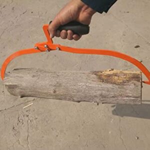 OAOLOWF 20" Log Tongs Logging Skidding Tongs Non-Slip Grip- Log Lifting, Handling, Dragging & Carrying Tool
