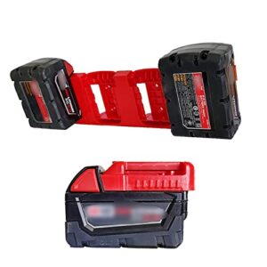 SKCMOX Battery Holders Mount for Milwaukee M18 18V Battery 2pc