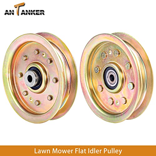 Antanker Flat Idler Pulley Replaces for Cub Cadet 756-04129 956-04129 956-04129C 756-04129B 756-04129C MTD 753-08171 Fits 38" 42" 46" 54" Decks