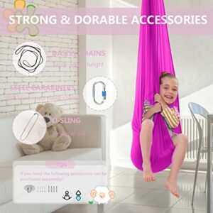 Sensory Swing Therapy Swing for Kids with Special Needs Cuddle Swing Indoor Outdoor Kids Swing, Adjustable Hammock Strap Accessories for Children with Autism, ADHD and Sensory Processing Disorders