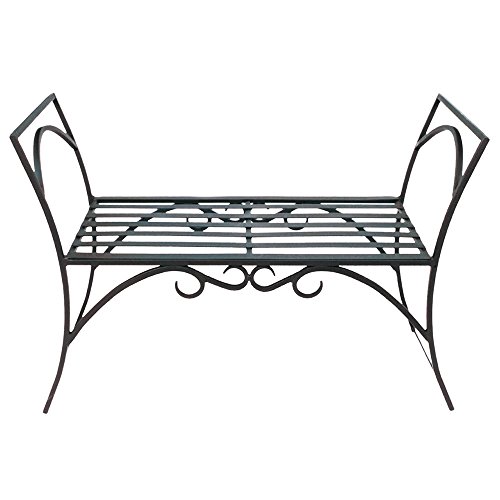 Achla Designs Wrought Iron Decorative Garden Arbor Bench