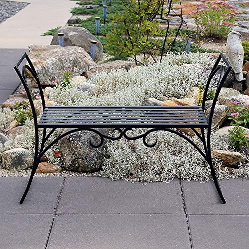 Achla Designs Wrought Iron Decorative Garden Arbor Bench