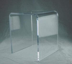 one stop plastic shop 3/4″ clear acrylic lucite shower bench.