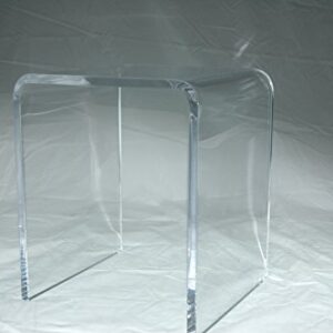 One Stop Plastic Shop 3/4" Clear Acrylic Lucite Shower Bench.