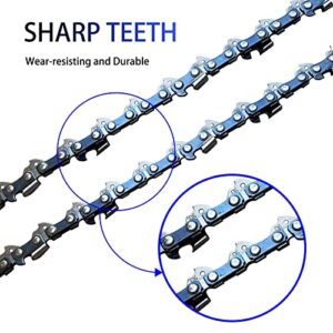 Opuladuo 2PC 12 Inch Chainsaw Chains, Replacement Chain for Dewalt 20V DCCS620B, DCCS620P1 Electric Chainsaw Chains - 3/8'' .043'' 45 Drive Links