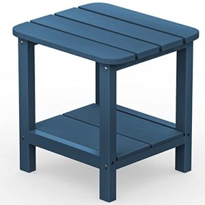 serwall adirondack table outdoor side table- blue