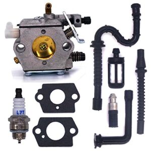 fitbest new carburetor wt-194 with fuel line oil line spark plug fuel filter oil filter for stihl 024 026 ms240 ms260 chainsaws