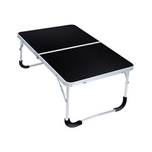 utdfbwq portable folding table, outdoor folding table, folding beach table, laptop table, suitable for outdoor travel, camping, beach, barbecue, picnic, party, patio, etc. (black)
