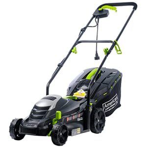american lawn mower company 50514 14″ 11-amp corded electric lawn mower, black