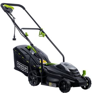 American Lawn Mower Company 50514 14" 11-Amp Corded Electric Lawn Mower, Black