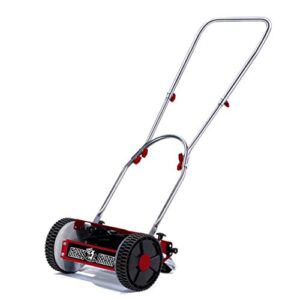 american lawn mower company 101-08 youth grass shark 8-inch 5-blade manual push reel lawn mower, red