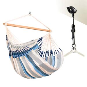 la siesta domingo sea salt – weather-resistant outdoor hammock chair with casamount suspension kit size king
