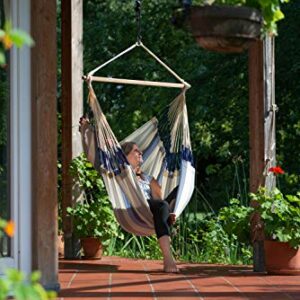 LA SIESTA Domingo Sea Salt - Weather-Resistant Outdoor Hammock Chair with CasaMount Suspension Kit Size King