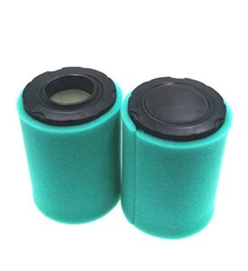 mowfill 2 pack 796031 air filter replace for briggs stratton 992376 590825 591334 594201 oem air cleaner cartridge with 797704 pre filter fits lawn mower air cleaner element