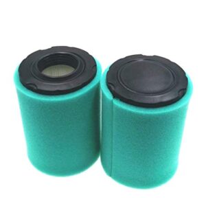 MOWFILL 2 Pack 796031 Air Filter Replace for Briggs Stratton 992376 590825 591334 594201 OEM Air Cleaner Cartridge with 797704 Pre Filter Fits Lawn Mower Air Cleaner Element