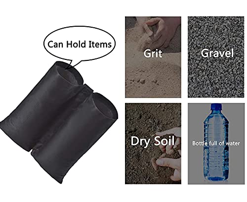 renlog Sand Canopy Weight Bags, 120 LBS Gazebo Tent Weights Sand Bags, 4 Pack (Without Sand)